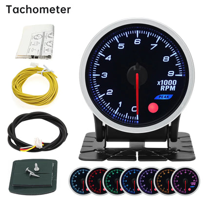 Universal Auto 12V 52mm 8 Color Racing Car Oil Pressure Water Oil Temp EGT Exhaust Temp Turbo Boost Tachometer Gauge Meter