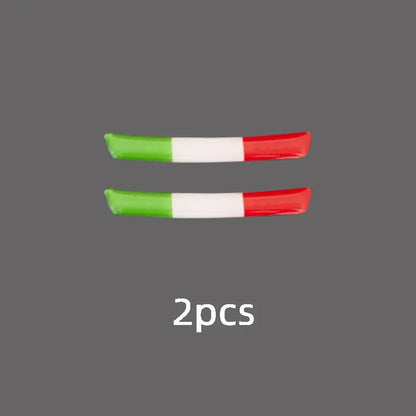 Gear Shift Panel 3D Italy National Flag Decoration Car Stickers For Alfa Romeo Giulia Stelvio Interior Accessories Trim