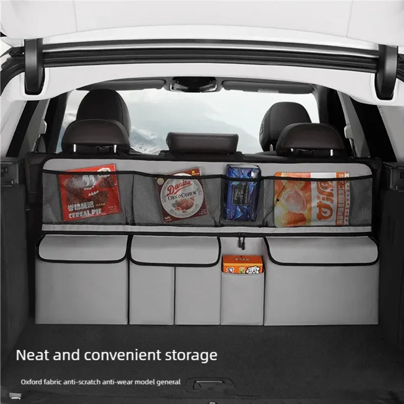 JFBONIN Car Trunk Storage Bag SUV Car Seat Back Hanging Bag Multi Functional Storage Mesh Bag Car Interior Storage Items