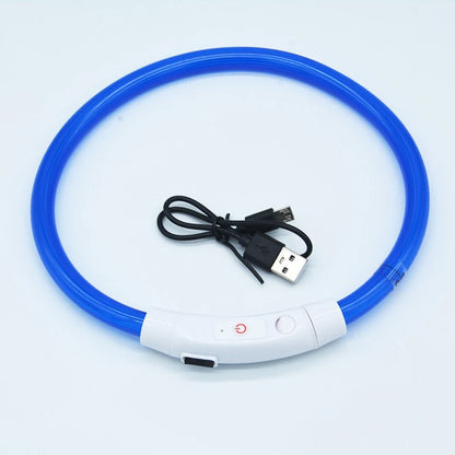 New Dog Luminous Collar Bright Dog Collar Glowing Led Light Dog Collar Light Night Safety GXQ02