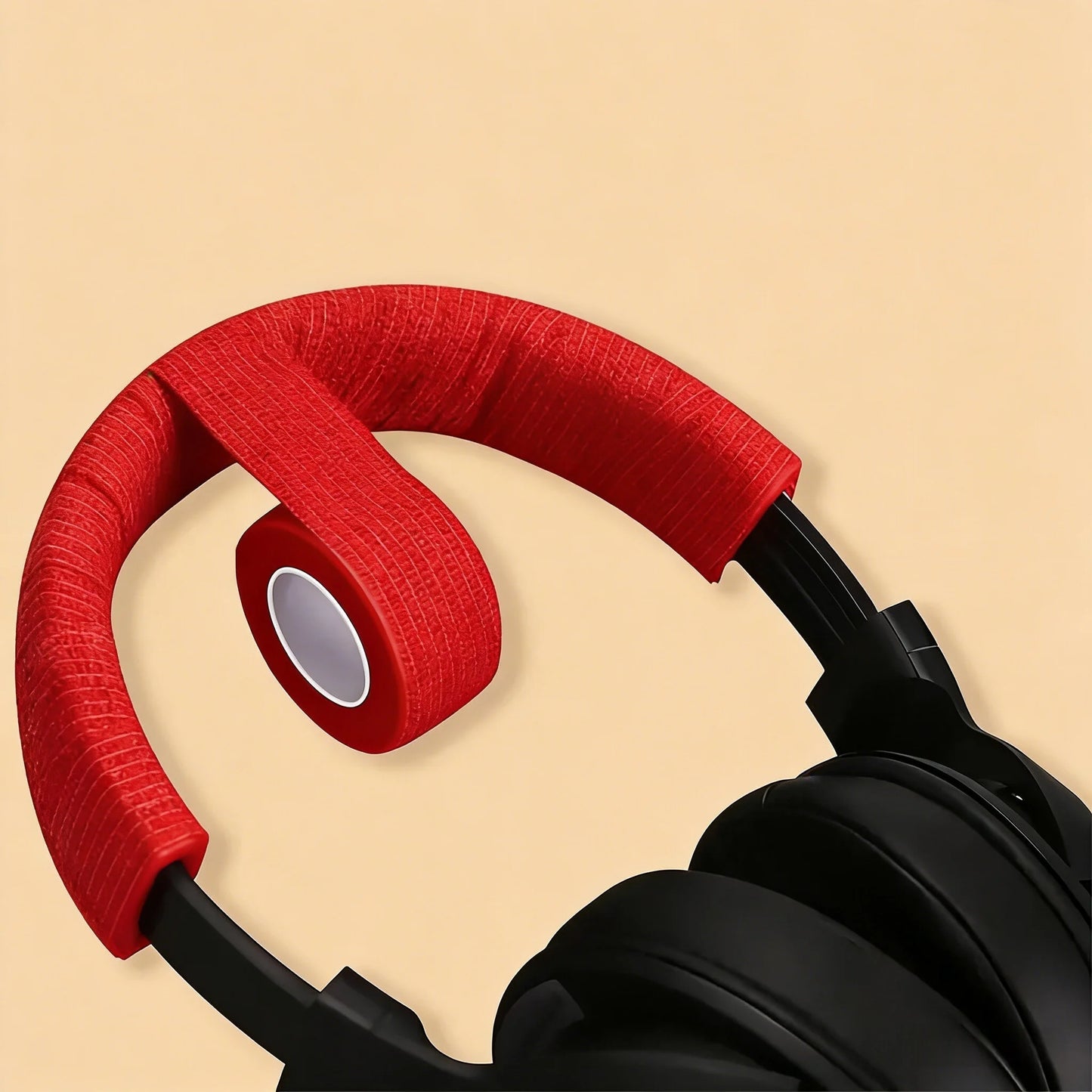 3-Pack Tearable Headphone Headband Protector Tape, Anti-Aging Peeling Repair Strip for Over-Ear Headsets, Durable Fiber Material