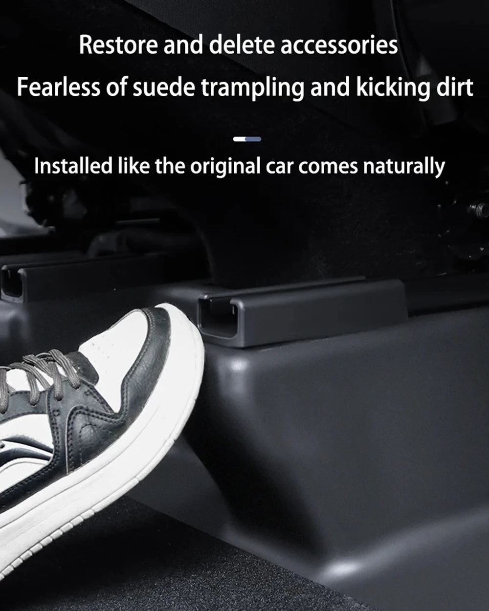 For Tesla Model Y Juniper 2025 2026 Under Seat Corner Guard Seat Slide Rail Protector Cover Anti-Kick Decor Flocking Accessories