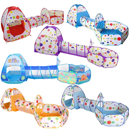 Children Ball Pool Baby Balloon Playpen Portable Kids Tent Ball Pit Crawling Tunnel Kid Playground Yard Room Pool Kids Gifts