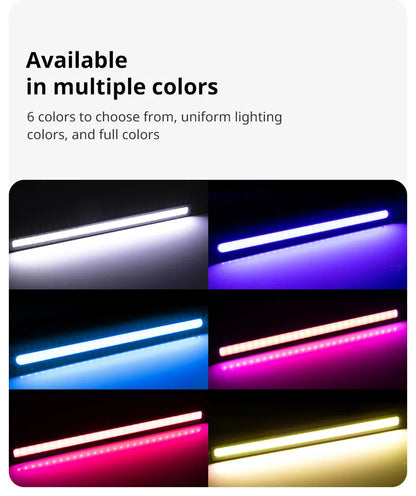 2pcs 17cm Universal Waterproof Daytime Running Lights COB Fog Lamp Car Styling Led Day Light DRL Lamp Fog Bar Lamp Strip Lights