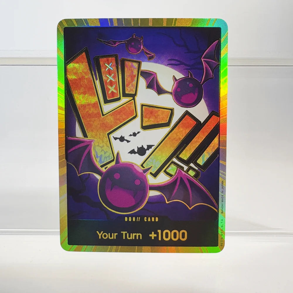 1PCS/30Pcs One Piece TCG GOLD DON!! Anime Collection Cards PRB-01 Foil English SUPER PARALLEL FOIL NM Refraction The Gift
