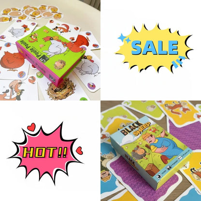 Hot board games Chicken Chiu Chiu Board Game Drecksau Black Sheep Piou Piou Party Cards Game Intellectual Toys Gifts