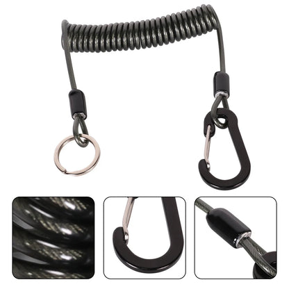 Fishing Missed Rope Anti-lost Spiral Spring Lure Pliers Lanyard Wire Spring Rope Prevent Rod Drop Lose Tool
