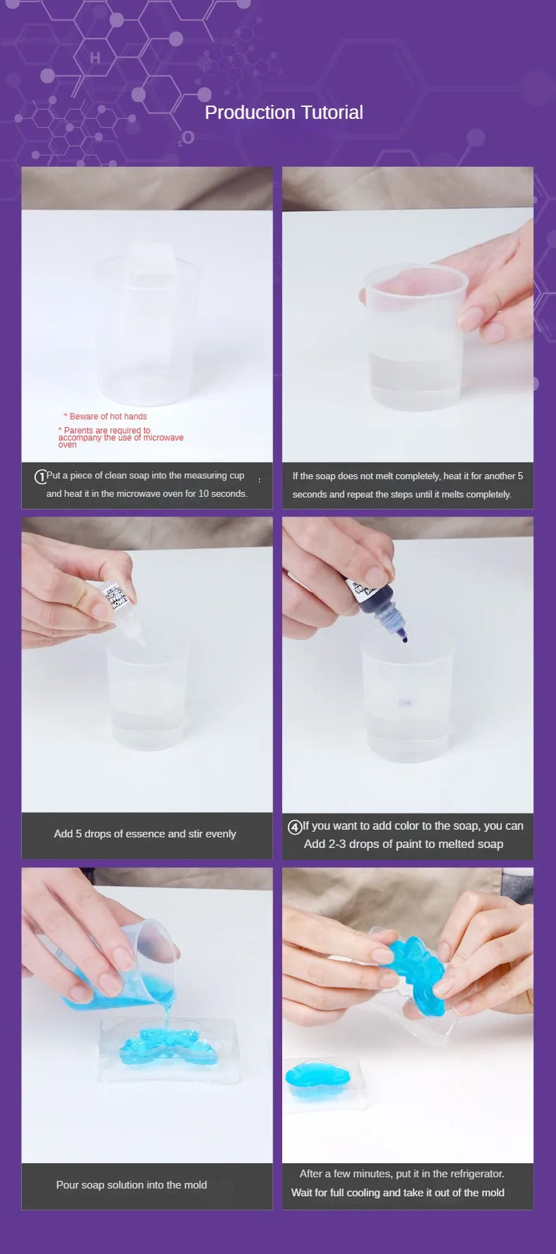 9 SET Science Experiment Kit Magic Science TOY Handmade DIY Soap Puzzle STEM TOYS for Kids Funny Science experiment Explore Gift