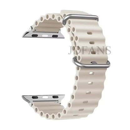 Strap For Apple watch ultra band 49mm 44mm 45mm 41mm 40mm 38mm 44 45 mm 1:1 Original Ocean belt iWatch series 9 10 8 7 se bands