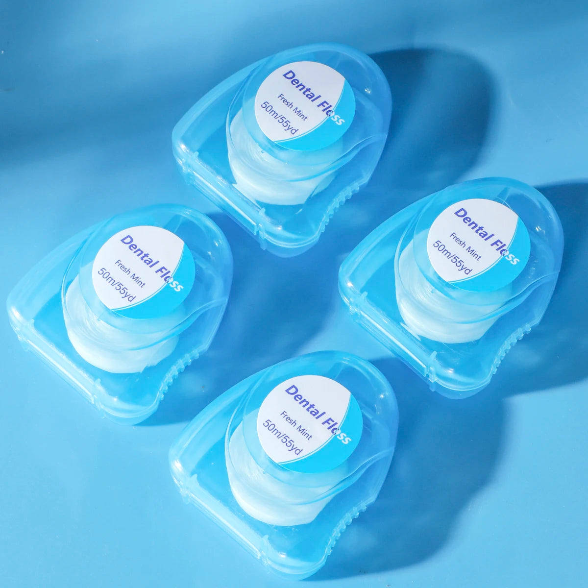 20PCS/12PCS/6PCS/2PCS dental floss roll - mint flavor, 50 meters/roll - suitable for interdental cleaning and oral care tools