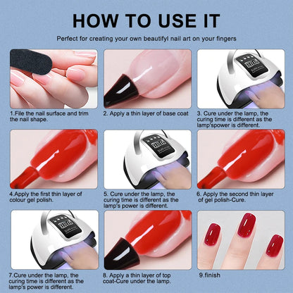 Professional Nail Lamp Infrared Sensor Manicure Nail Light For Fast Curing of All Gel Nail Polish Nail Dryer Machine Salon Tools