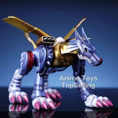 9cm Anime Digimon Adventure Figure Metal Garurumon Action Figures Pvc Collection Model Toys for Children Gifts