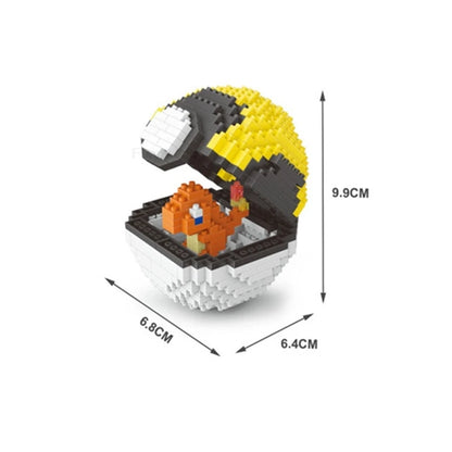 75 Style Building Blocks Assembly Anime Picachu Charizard Doll Blastoise Bulbasaur Gengar Bricks Figures Toy for Kid Gift
