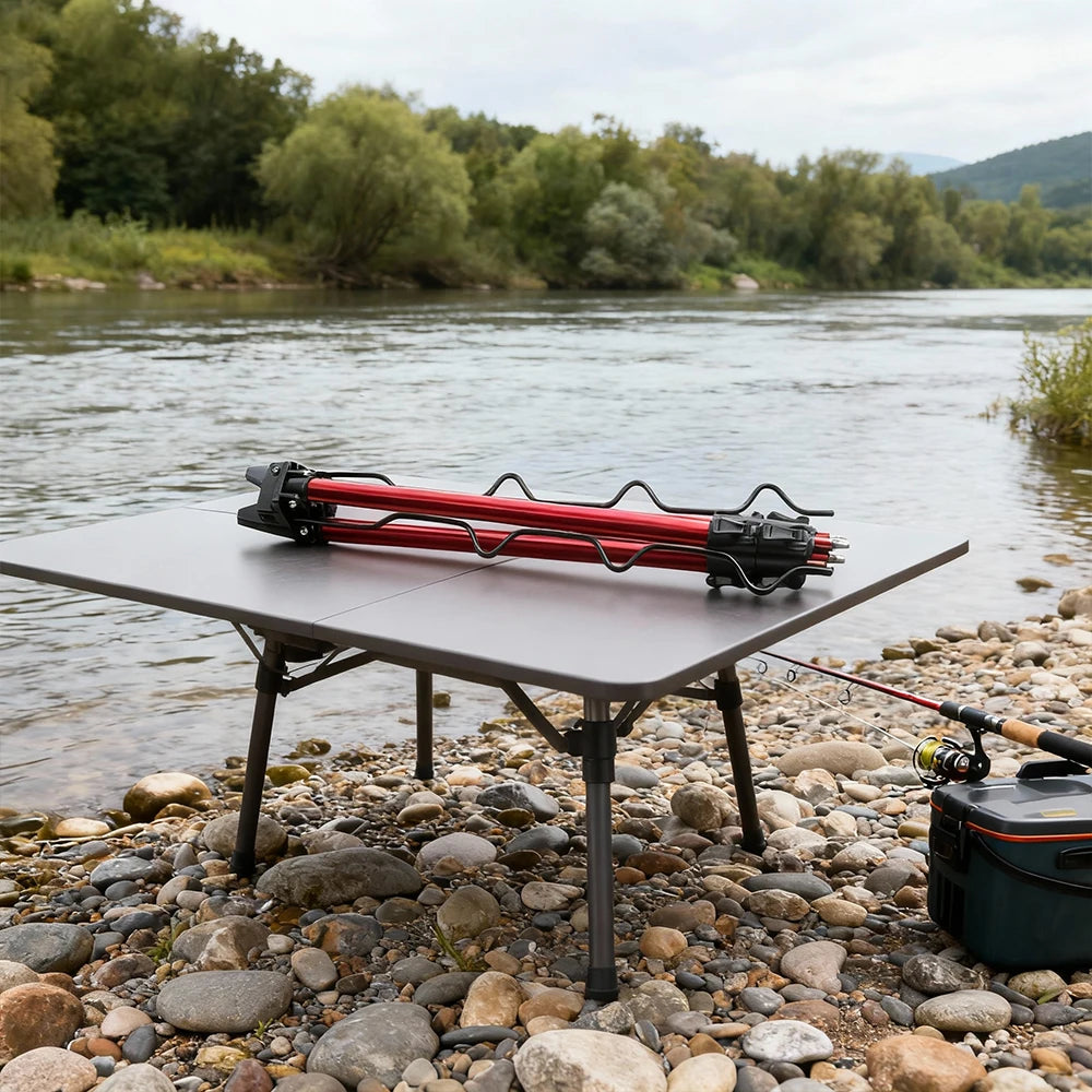 Telescopic Aluminum Alloy Fishing Rods Tripod Stand Holder for Telescopic And Hand-held Rods Durable Fishing Gear Accessory