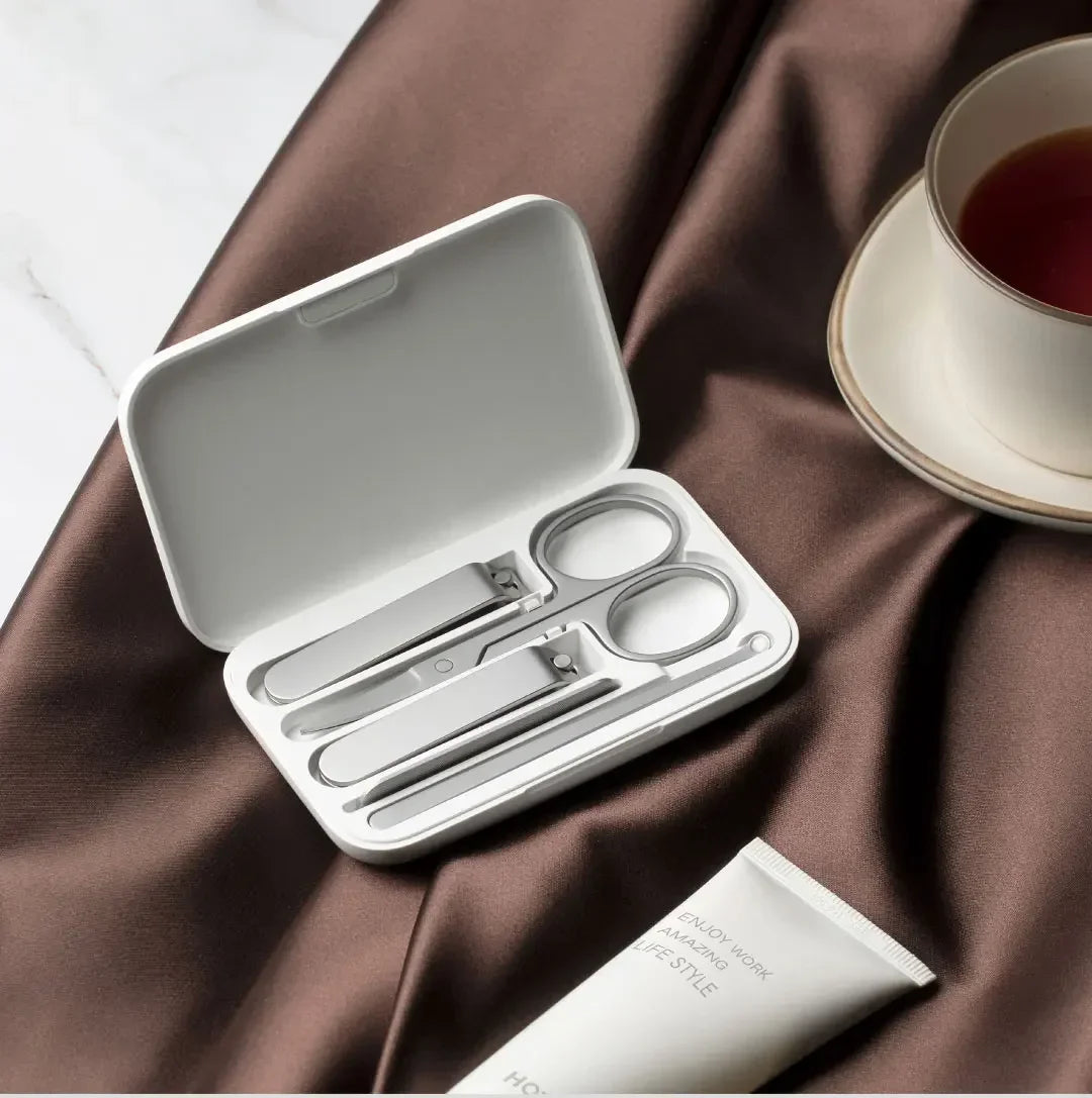 Mijia Nail Clippers Tool Set 5-Piece Set Pedicure Care Clipper Earpick Nail File Professional Beauty Tools Nail Cutter Trimmer