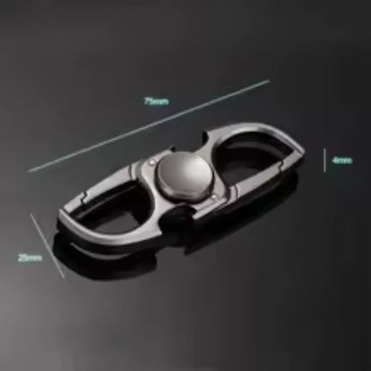Fingertip Spinner Toy Desktop Stress Relief Anti-Anxiety Toy Metal Fidget Toy Ketchain Bottle Opener EDC Adult Kids Gift