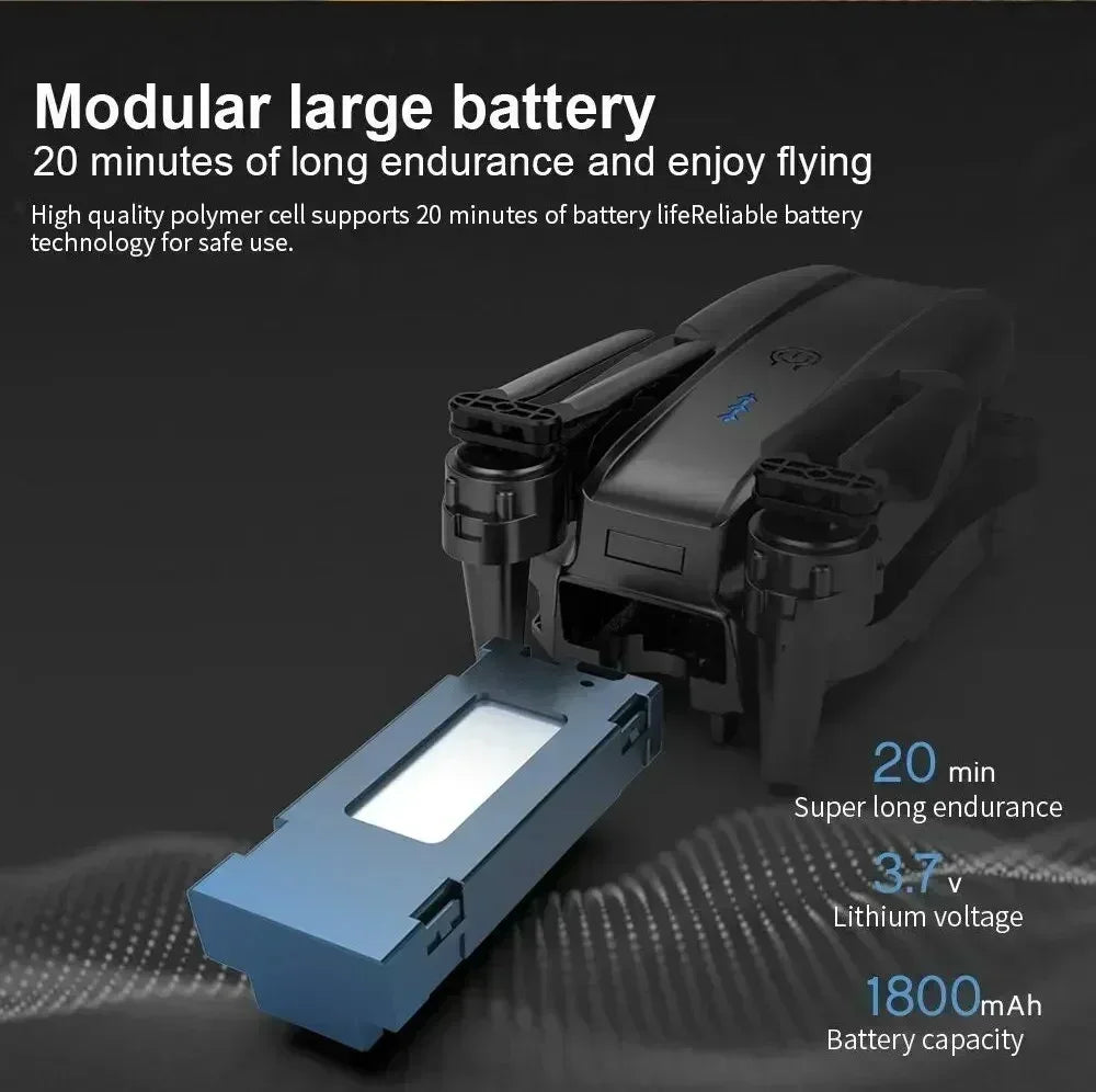 New E99Pro RC Drone 4K Professinal With 1080P Wide Angle HD Camera Foldable Helicopter WIFI FPV Height Hold Gift Toy