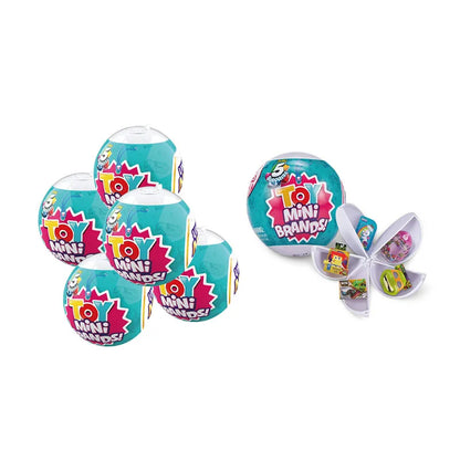 5 Surprise Mini Brands Series 1 by ZURU Mystery Real Miniature Collectible Toy Capsule Anime Figure Toy Birthday Surprise Gift