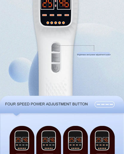 650nm+808nm Handheld Face Body Red Light Infrared Beauty Device Skin Rejuvenation Muscle Joint Body Fatigue Relief Health Care