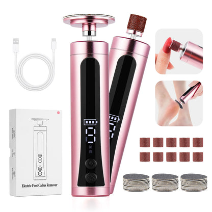 Electric Foot File Cuticle Callus Remover Machine Foot Dead Skin Electric Eliminator Pedicure Tools Heel Care Foot Grinder