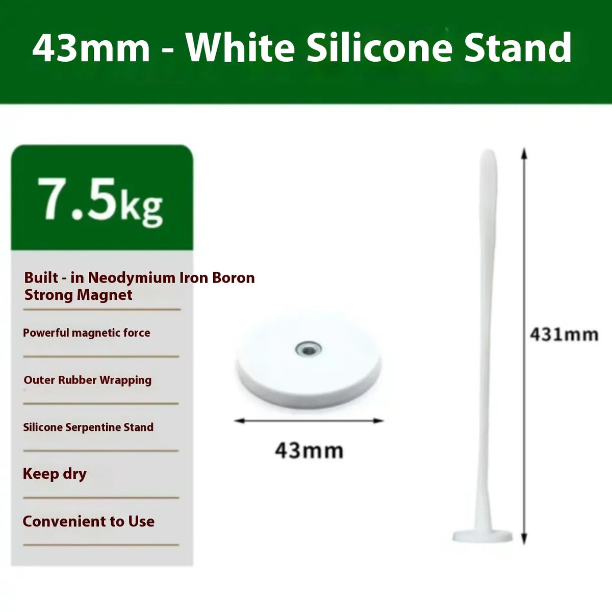 HOMEFISH Flexible Silicone Washer & Dryer Door Prop Easy-to-Use Bendable Sturdy Stopper for Odor-Free Appliances