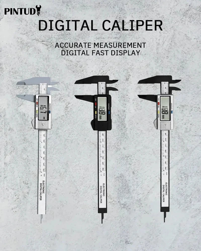 1PC Plastic Vernier Caliper Digital Display Caliper Mini Text Play Caliper Student Vernier Ruler 0 to 150mm Measuring Tool