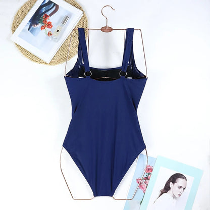 2024 One Piece Swimsuit Sexy Plus Size Swimwear Women Tummy Control Beach Wear for Bathing Suits Monokini Maillot De Bain Female