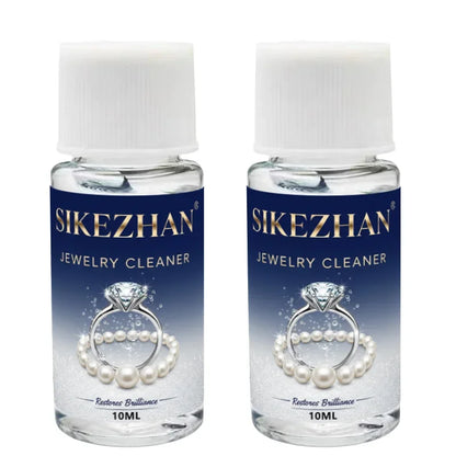 Jewelry Cleaning Liquid, Restore Luster, Remove Tarnish/Oil, Safe for Gold Silver Platinum & Diamonds, Rings/Necklaces/Earrings