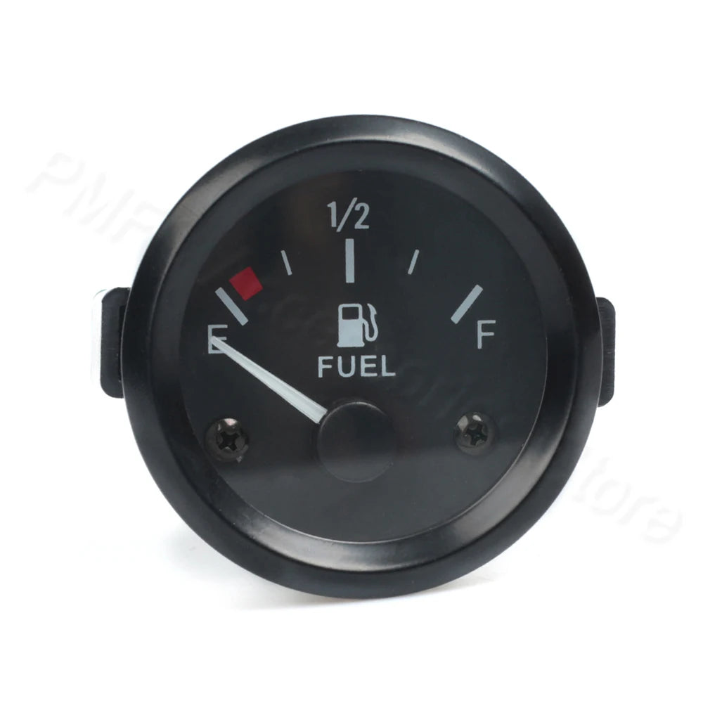 Vehicle Meter 12V Automobile Car Gauge 2" 52mm Water Temp Oil Temp Oil Press Fuel Volts Oil press kg Ammeter Gauge Black Shell