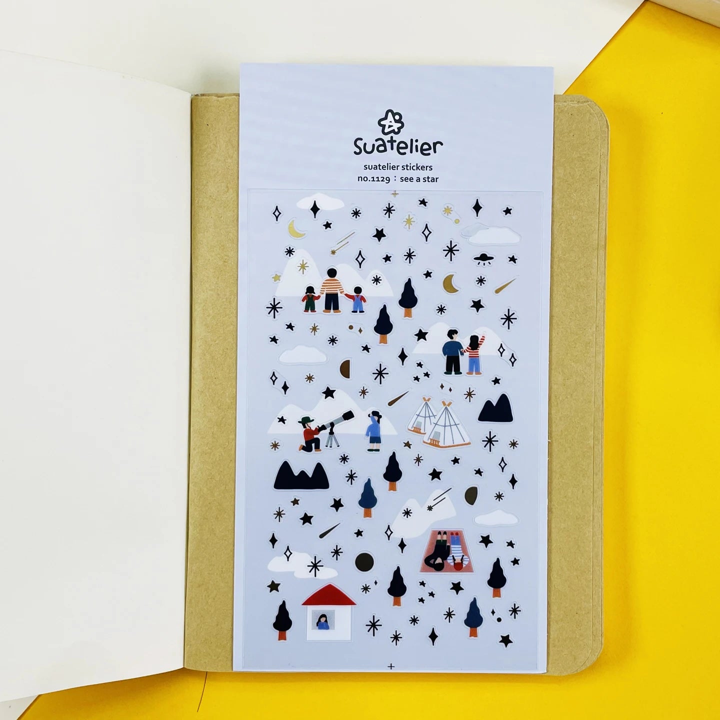Korean Import Suatelier Travel Home Life Study Friend Stickers Scrapbooking Diy Journaling Diary Stationery Sticker School Gift