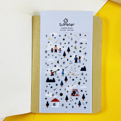 Korean Import Suatelier Travel Home Life Study Friend Stickers Scrapbooking Diy Journaling Diary Stationery Sticker School Gift