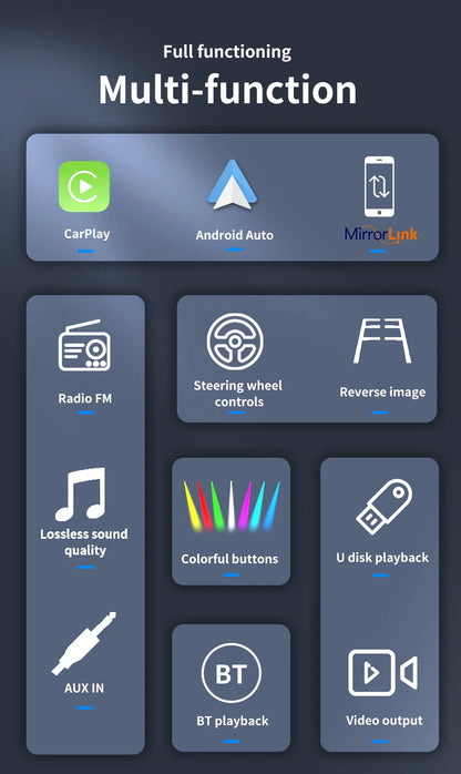 7/9/10 inch Universal Android 13 Car Radio 64G Autoradio android 2 Din car radio GPS BT Central Multimedia Smart car systems
