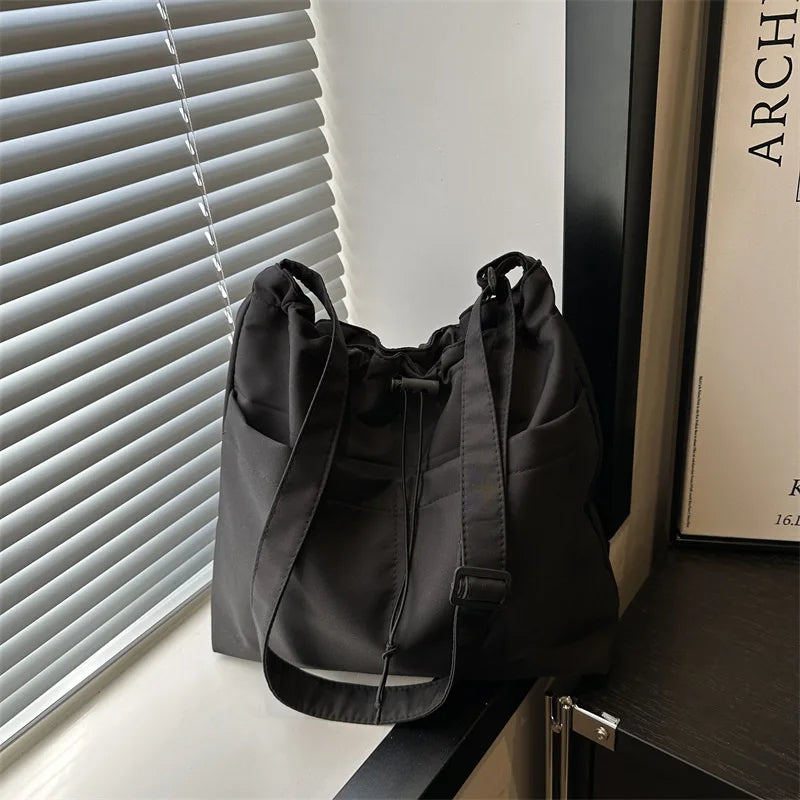 HOMEFISH Large Capacity Versatile Shoulder Bag for Women's Summer Popular Lightweight Crossbody Bag Minimalist Tote Handbag
