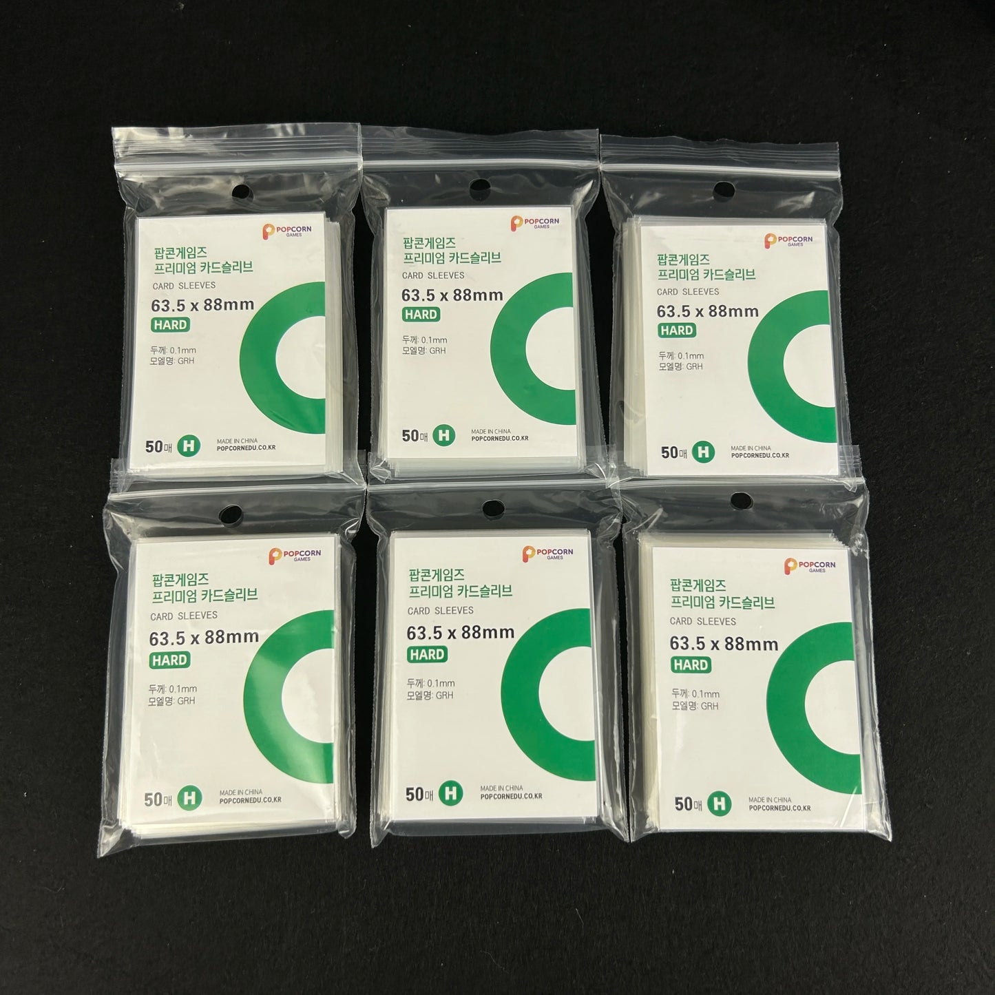 50pcs Korea Card Sleeves Clear Acid Free CPP HARD Photocard Holographic Protector Film Album Binder Photo Popcorn Card