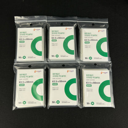 50pcs Korea Card Sleeves Clear Acid Free CPP HARD Photocard Holographic Protector Film Album Binder Photo Popcorn Card