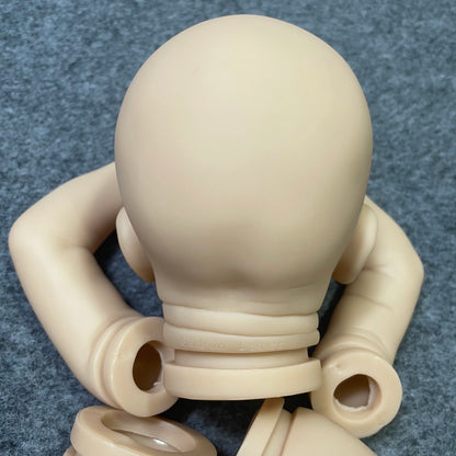 18-19 Inches Blank Reborn Baby Kit Sam Unpainted Unfinished Bebe Reborn Doll Molds Parts Vinyl Kit With Cloth Body