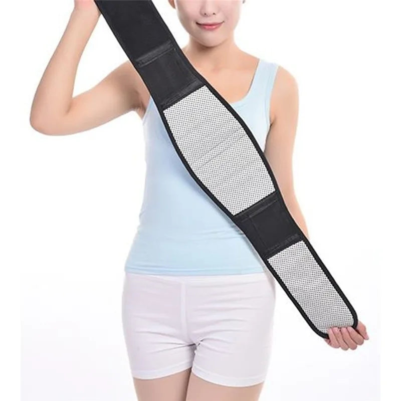 1pc Lower Back Support Brace with Self Heating, Adjustable Waist Belt for Lumbar Pain Relief, Men Women Health Care Massager