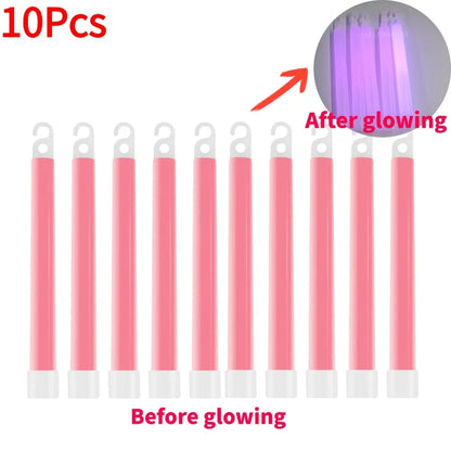 6 Inch Survival Kit Military Glow Light Sticks Walking and Hiking Camping SOS Gear Outdoor Military Equipment Camping Supplies