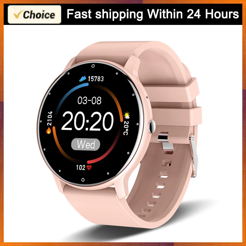 LIGE Waterproof Women Smart Band Watch Real-time Weather Forecast Men Watches Sports Ladies Smart Watch For Women Android IOS