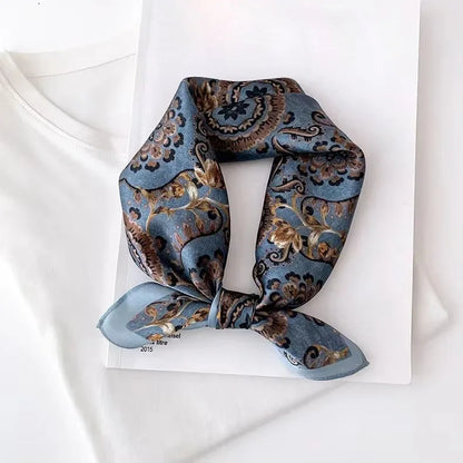 Scarf 100% Silk Bandana Women Square Scarves Wrap Kerchief Spring Fashion Luxury High Quality Headband Hijab Shawls 2026