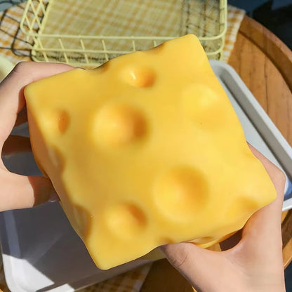 5CM Cheese Squeeze Toy Extra Large Size Cheese Squishy Fidget Toys Slow Rebound Shapeable Venting Ball for Adults Gifts 2026 New