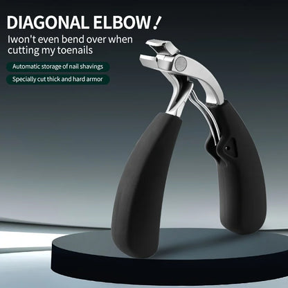 Professional Grade Concave Stainless Steel Nail Clippers for Thick Nails and Ingrown Toenails Sharp Curved Blade for Easy Trimmi