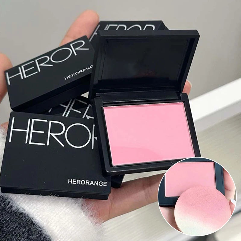 Monochrome Matte Blusher Palette Long Waterproof Low Saturation Facial Rouge Powder Natural Cheek Color Brightening Face Makeup