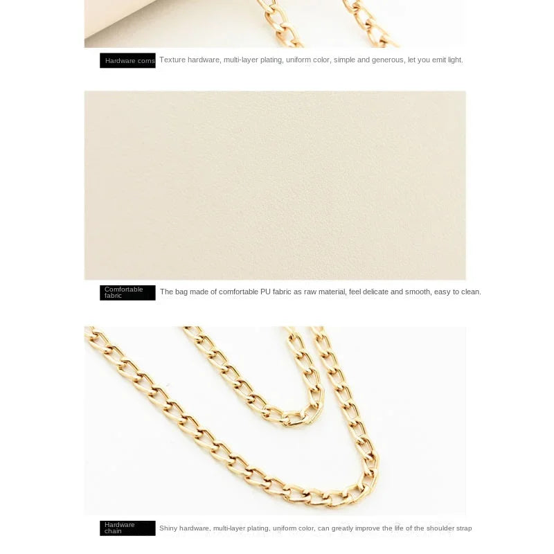 Crossbody women's bag with pendant chain Korean version ins fashion and versatile premium shoulder bag