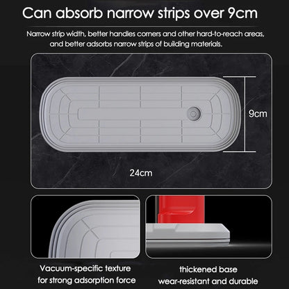 24x9cm Mini Electric Suction Cup 120kg LED Intelligent DisplayVacuum Lifting Cup for Granite Tile Glass Narrow Strips Materials