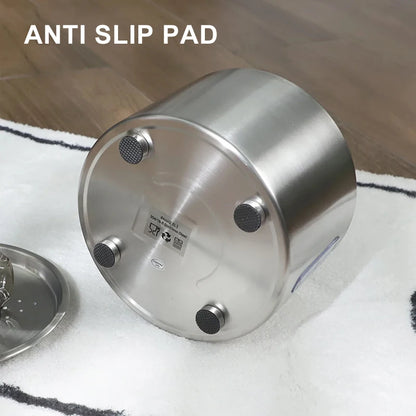2.5L Stainless Steel Automatic Cat Water Fountain Auto Power-off Fountain With LED Light Non-slip Mat Dog Water Dispenser