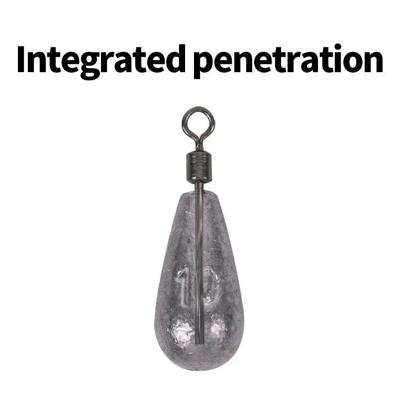 Quick Release Fishing Weight Sinker 10Pcs10g Soft Bait Sinker Bass Fishing Tackle Accessories Line Sinkers Hook Connector