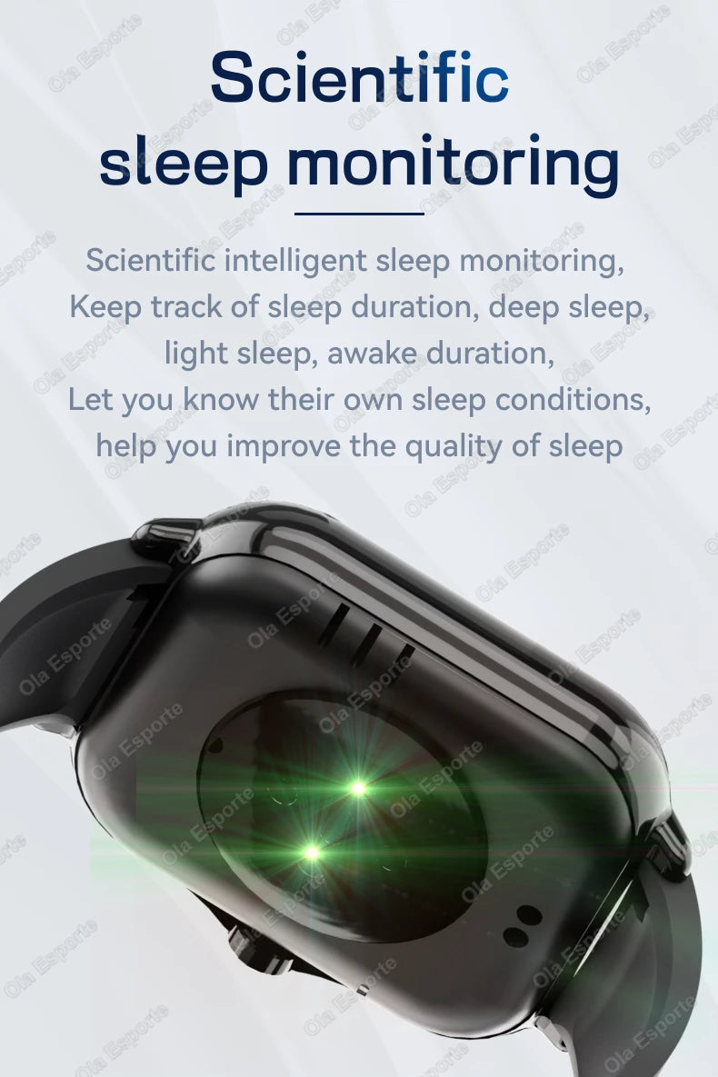 Smart Watch 1.83" Hd Screen Bluetooth Call Heart Rate Blood Oxygen Health Monitor Sports Smartwatch Women Men Holiday Gifts New