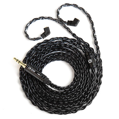 KBEAR ST12plus Earphone Cable 2m 8 Core 4N OFC Silver-plated Upgraded Cable 3.5/4.4mm MMCX/0.78mm 2Pin for CCZ KB03 KS1