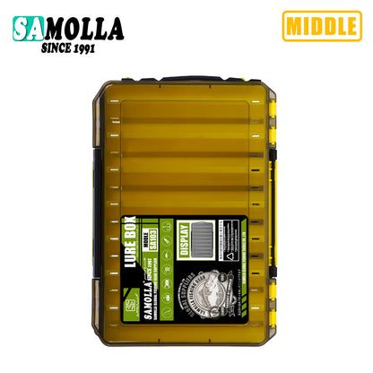 SAMOLLA Large Fishing Tackle Box Lure Storage Double Sided Lure Hook Boxes Baits Container Storage Case Fishing Accessories